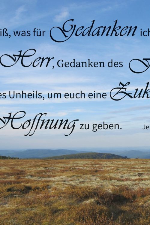 Postkarte Jeremia 29,11