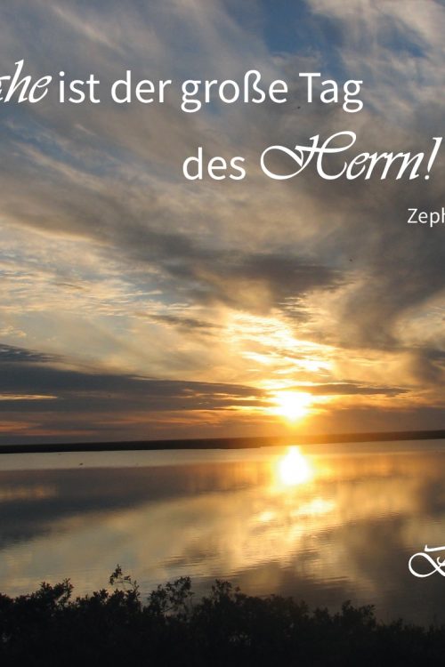 Postkarte Zephanja 1,14